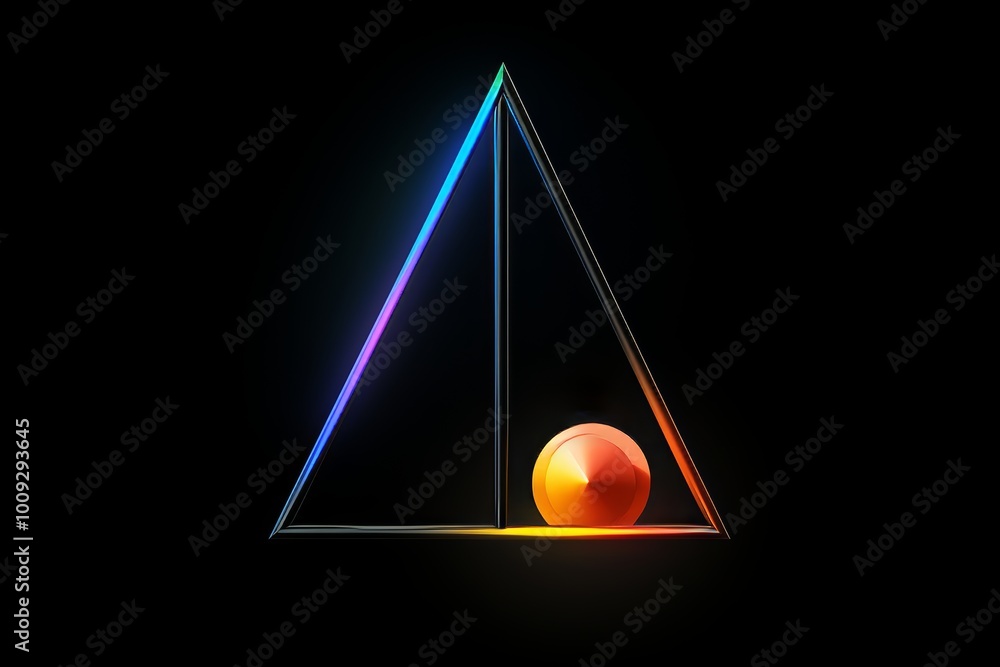 Poster corner segments with bisecting axis two angles and bright gradients, center space for text
