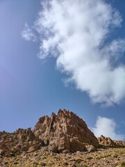 clouds over the mountains