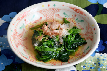 Horenso ohitashi is a Japanese dish of blanched spinach soaked in a light dashi broth. It's served...