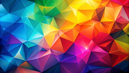 Fototapeta premium Colorful gradients and dynamic polygon shapes with a vibrant abstract geometric background