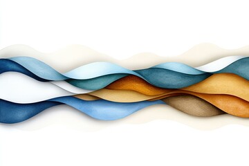 Obraz premium Abstract Watercolor Waves