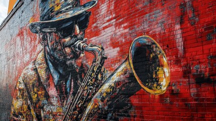 Saxophone Mural