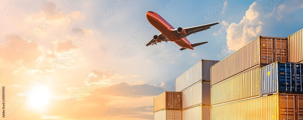 Poster global logistics revolution - ai and big data transforming cross-border trade with real-time solutio