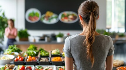 Healthy Eating and Meal Prep in Modern Kitchen