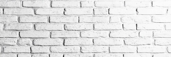 Seamless white brick wall texture for interior design and architecture concepts