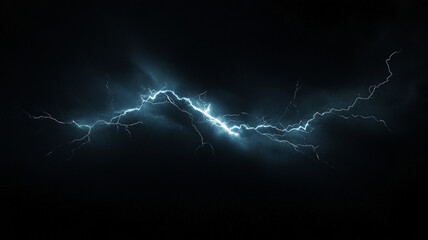 Fototapeta premium lightning on a black background