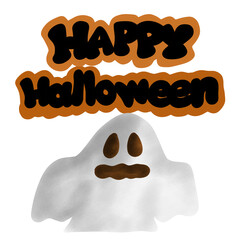Happy halloween festival and alphabet design, cartoon design