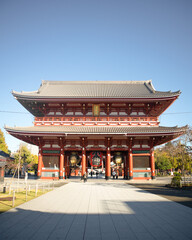 Fototapeta premium Early in the morning, silent Asakusa Sensoji Caminarimon, tokyo, japan