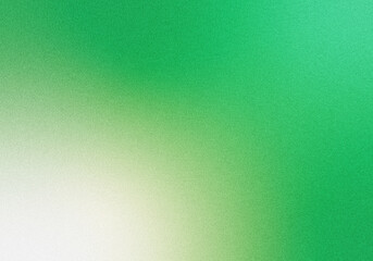 Grainy noisy background, abstract color gradient shape, glowing green and light cream color noise texture banner design