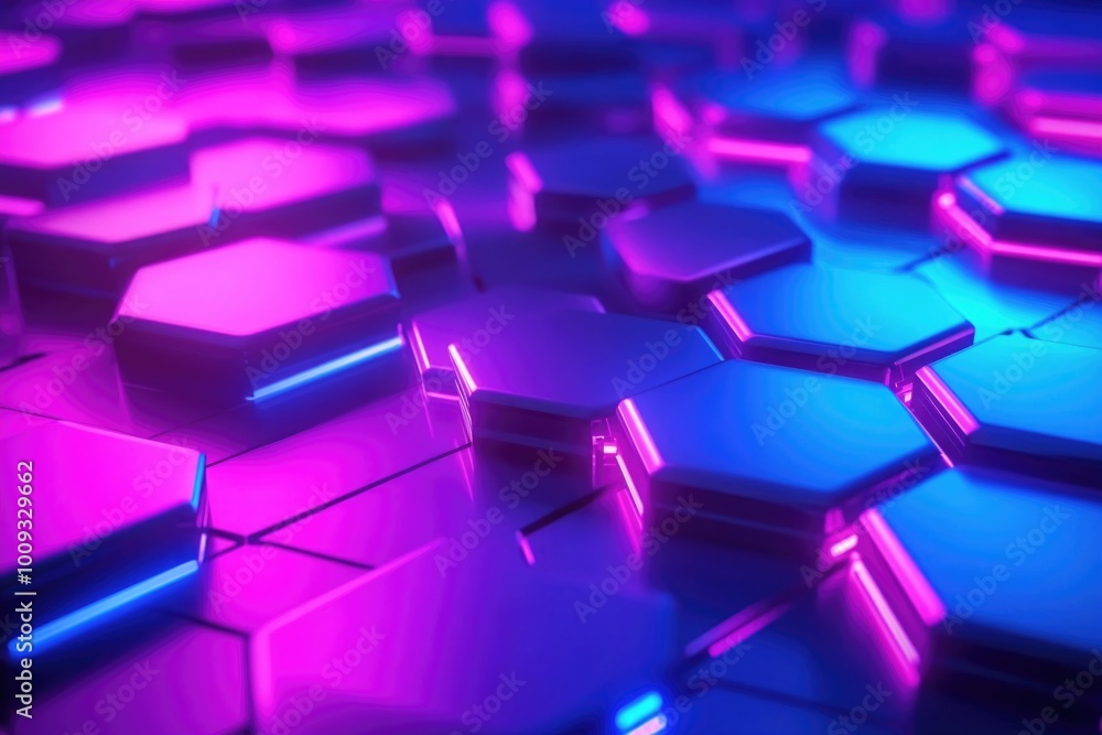 Aufkleber a detailed view of multiple blue and pink cubes, showcasing their texture and patterns