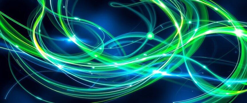 Vibrant Light Streams with Metallic Highlights for Custom Digital Covers