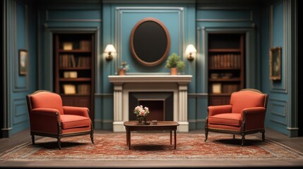 The intricate use of sound effects in a theater acting performance, adding depth and realism to the story being portrayed on stage