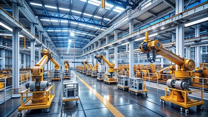 Usine intelligente : machines automatisées en action