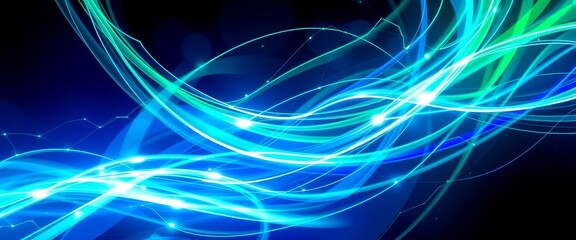 Obraz premium Futuristic Metallic Twists and Luminous Light Spirals for Devices