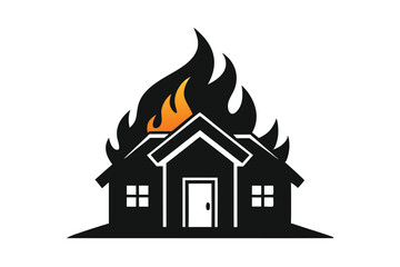 House with fire logo H.eps