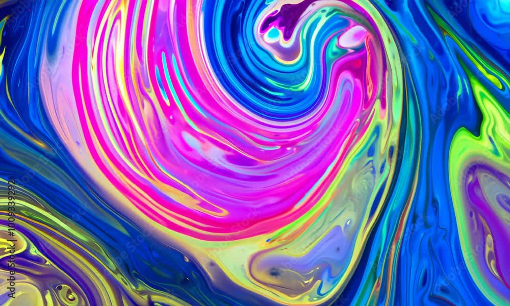 Aufkleber abstract swirling vibrant colors create a dynamic and captivating visual experience.
