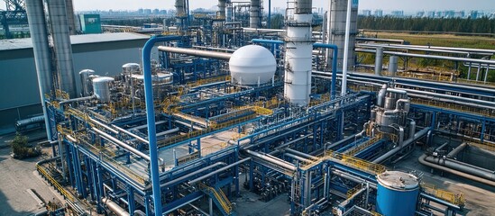 Industrial Complex Aerial View