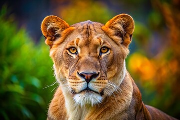 Naklejka premium Intricate SVG Design of a Majestic Lioness Symbolizing Strength and Grace in Nature's Kingdom