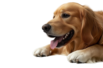 A dog at the veterinarian ,Isolated on transparent background