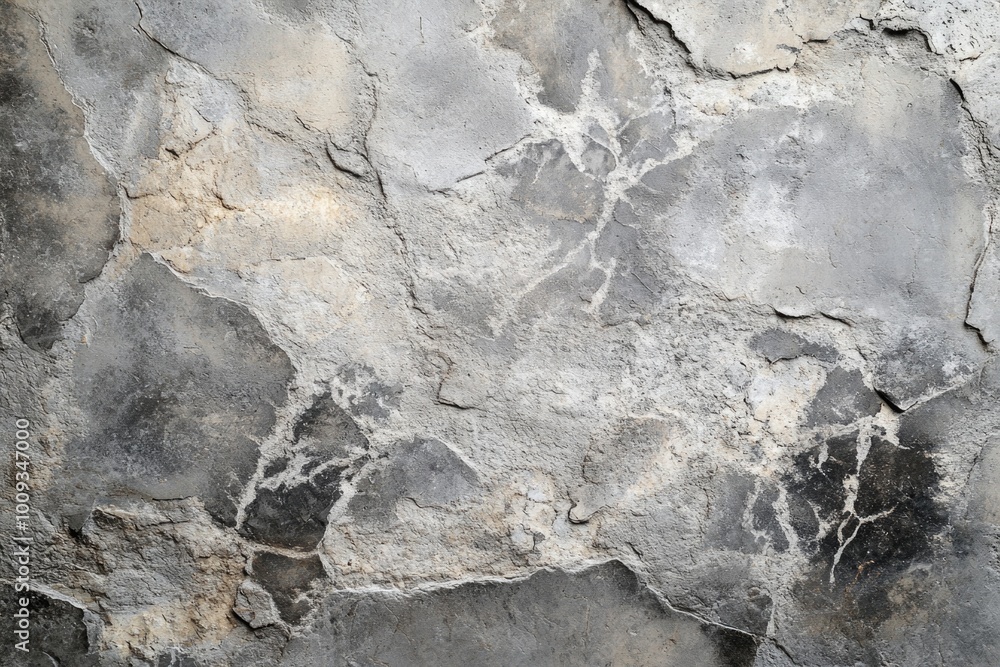 Poster a close-up shot of a stone wall with visible cracks