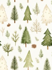 Obraz premium Christmas New Year hand drawn background. Xmas pattern texture