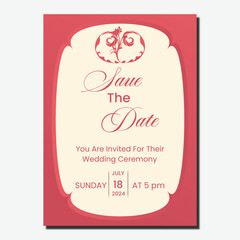 wedding invitation greeting cards design