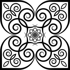 Hmong ethnic patterns, designed with spiral lines resembling snail shells, which is unique to this ethnic group, are used in clothing design.