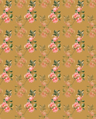 seamless background with flowers