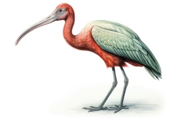 Ibis drawing animal bird.