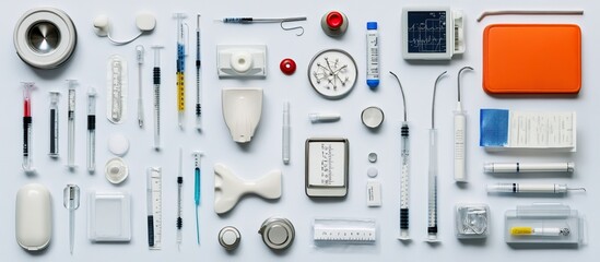 Medical Instruments Flat Lay