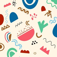 Doodle abstract pattern background