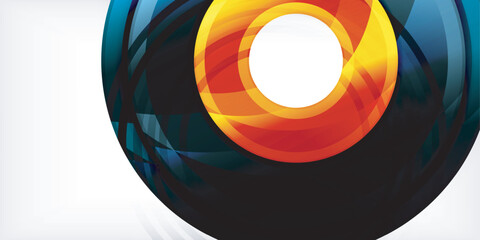 Circles, round elements, ring shapes premium background. Vector Illustration For Wallpaper, Banner, Background, Card, Book Illustration, landing page