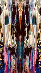 Fototapeta premium Abstract background wallpaper. Ethnic pattern. Mixtures of oil paint. Trendy hand painting canvas. Wall decor and Wall art prints Idea. 3D Texture. Art object