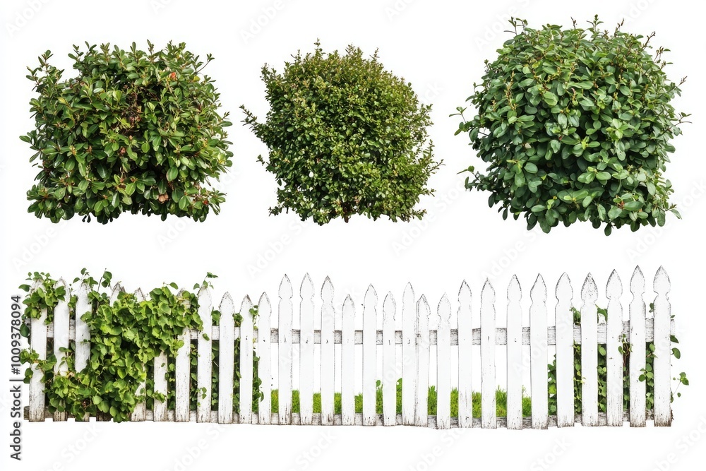 Canvas Prints A colorful fence overgrown with diverse plant species