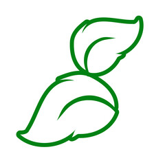 contour collection different green leaves of tree, plants, leaf and swirls branches. Stock vector icon, isolated white background. Element for ecographic, natural design, vegan logo, bio labels