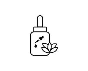 Essential oil icon vector symbol design illustration