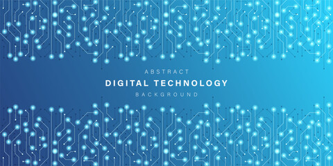 Blue abstract technology background. business technology communication. Hi tech digital connection. high tech. science. modern technology business concept. futuristic background. vector illustration