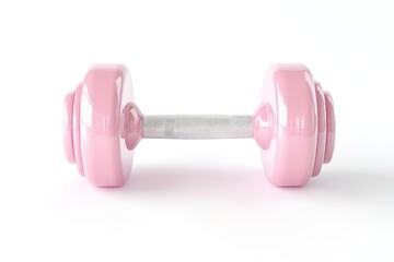 Obraz premium Pink dumbbell fitness equipment weight