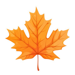 Obraz premium Beautiful orange leaf, perfect for seasonal designs and nature themes.