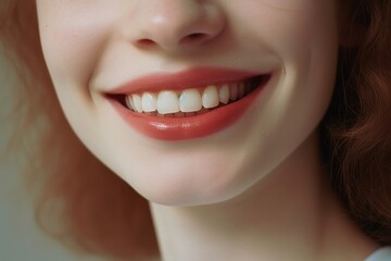 Obraz premium Smile mouth photo real.