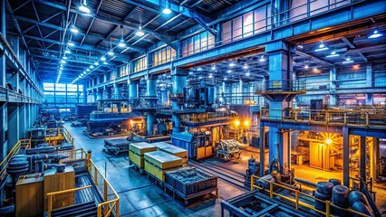 Fototapeta premium Modern Manufacturing Background with Machinery, Tools, and Equipment in an Industrial Setting