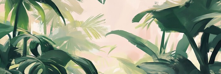 A green pastel jungle of Mediterranean plants