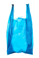 Blue plastic bag
