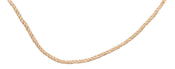 Hemp rope isolated on white background