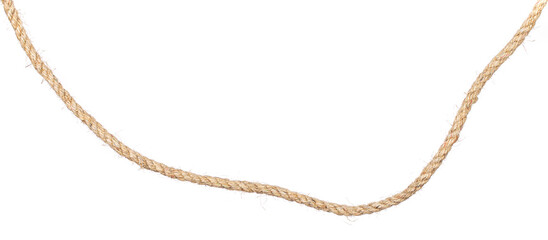 Hemp rope isolated on white background