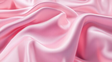 Fototapeta premium Soft velvet in pastel pink, creating a luxurious and elegant background for beauty or fashion products.