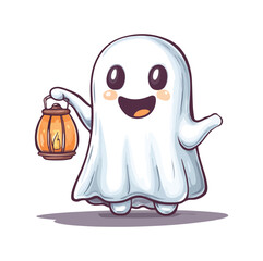 Cute halloween ghost illustration halloween ghost