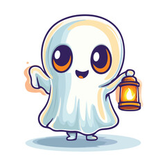 Cute halloween ghost illustration halloween ghost