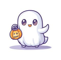 Cute halloween ghost illustration halloween ghost