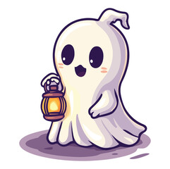 Cute halloween ghost illustration halloween ghost